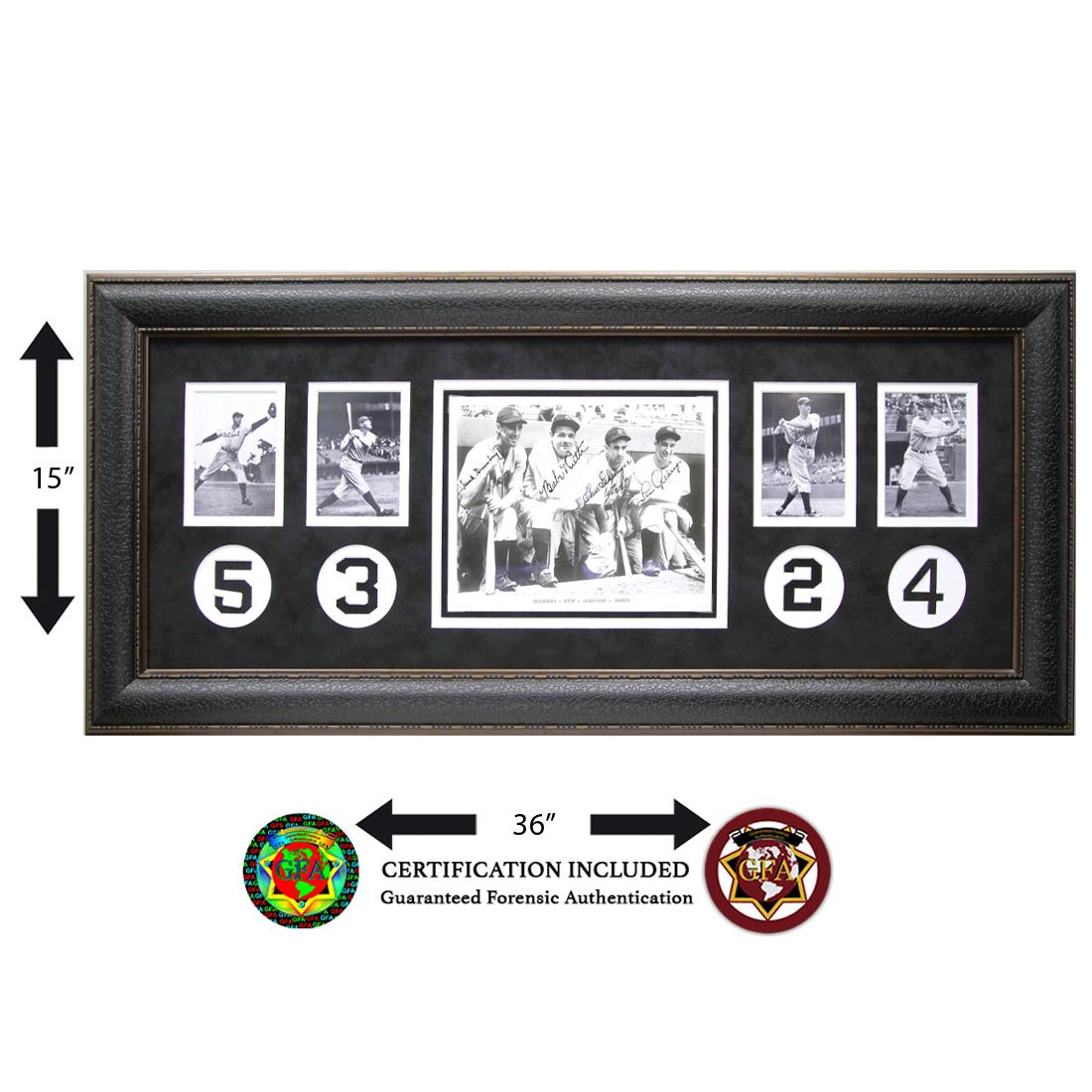 Ruth, Gehrig, Gehringer & Greenberg Signed Photo (1 of 3)