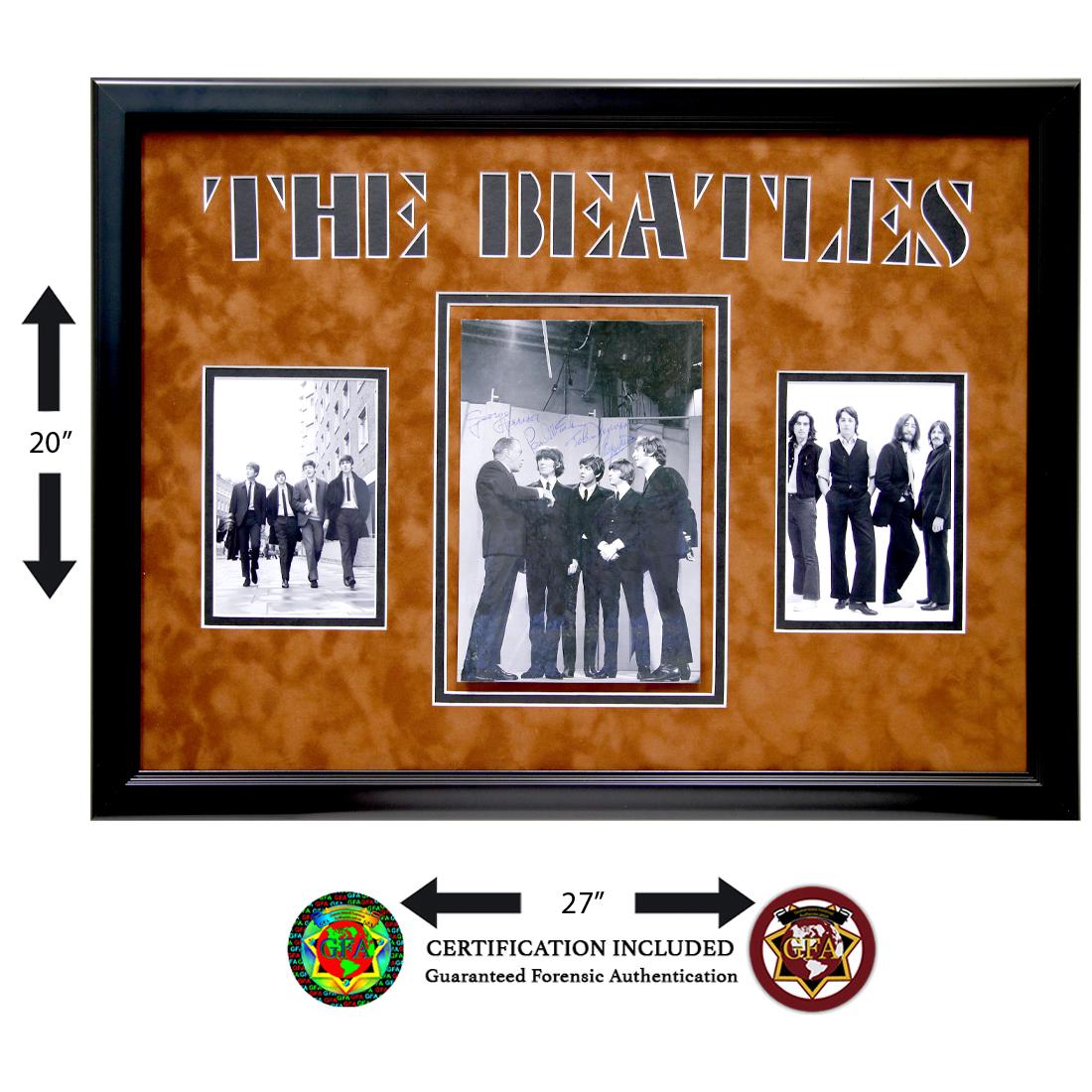 Beatles Signed Photo With Ed Sullivan (1 of 3)