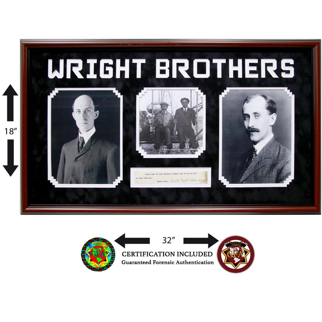 Orville & Wilber Wright Signed Typewritten Cut (1 of 5)