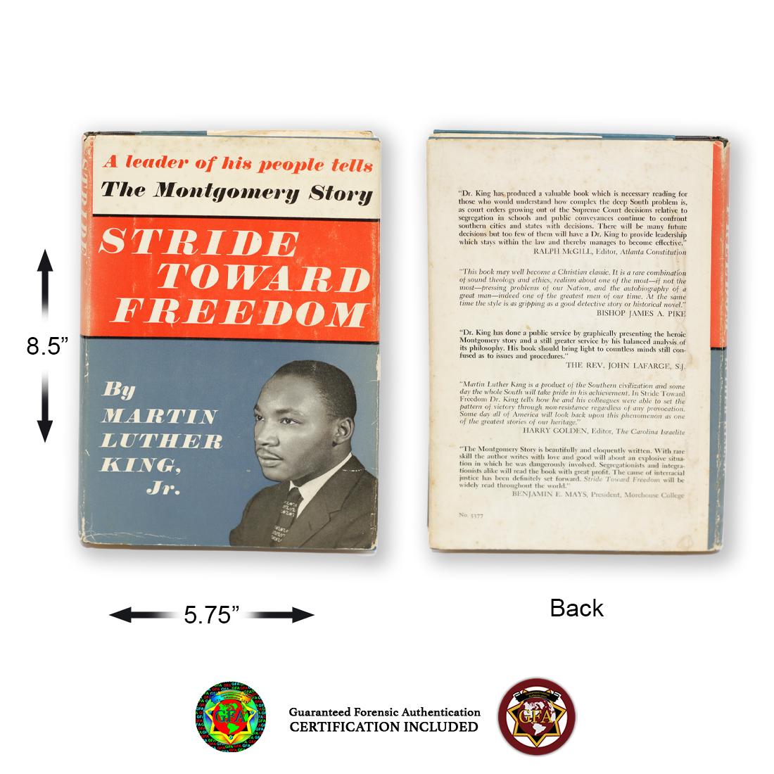 MLK Jr. Signed Book "Stride Toward Freedom" 1958 (1 of 7)