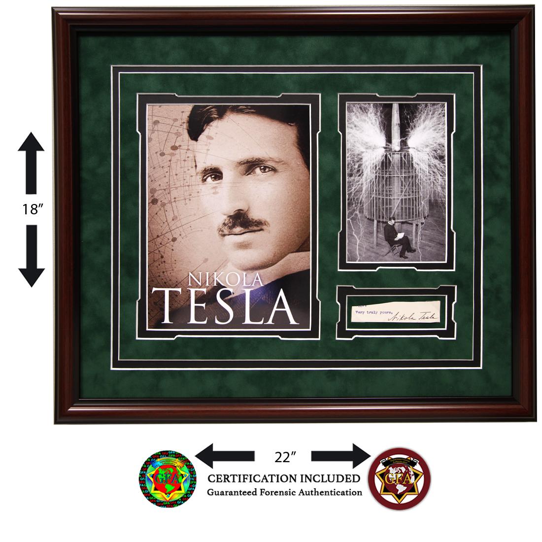 Nikola Tesla Signed Typewritten Letter Cut (1 of 5)