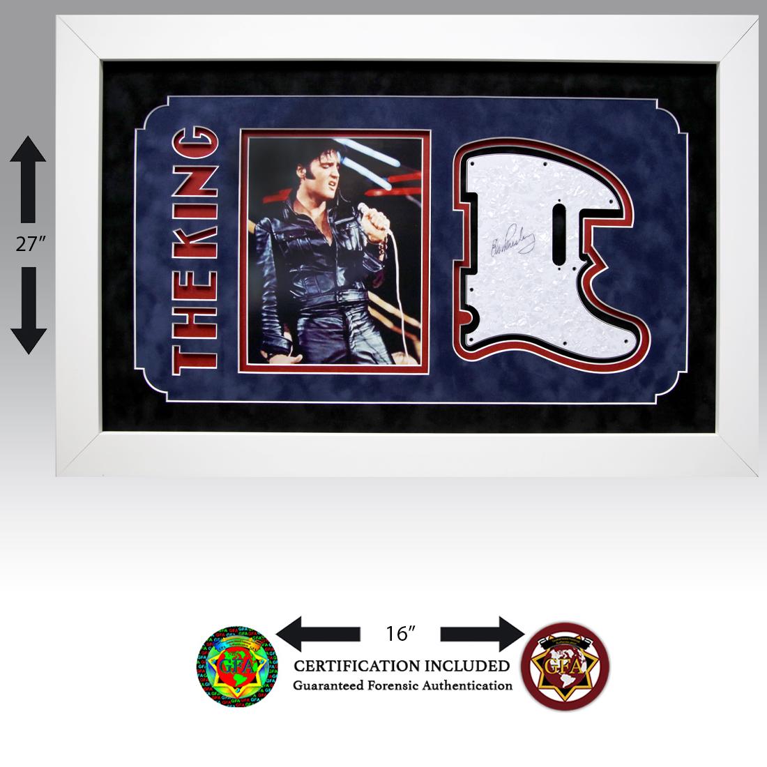 Elvis Presley Signed Guitar Pick Guard (1 of 5)