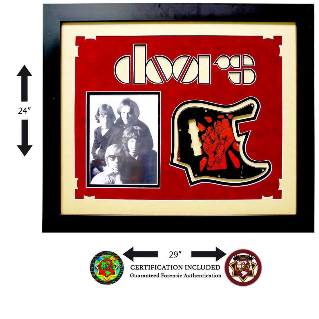 Jim Morrison & The Doors Signed Guitar Pick Guard (1 of 5)