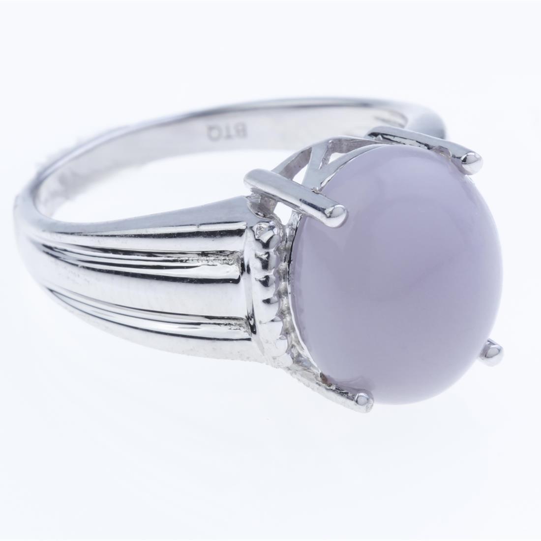 Size 7 Lavender Yttrium Flourite Sterling Ring (1 of 2)