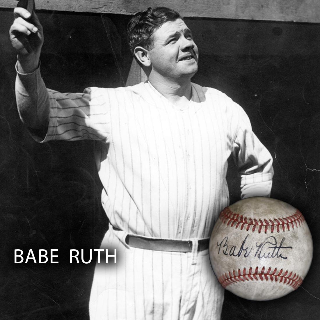 Babe Ruth Signed Little League Baseball: Babe Ruth (February 6, 1895 – August 16, 1948) Babe Ruth signature boldy signed in black ink across the sweet spot. Comes with a Letter of Authenticity from Guaranteed Forensic Authenticators (GF