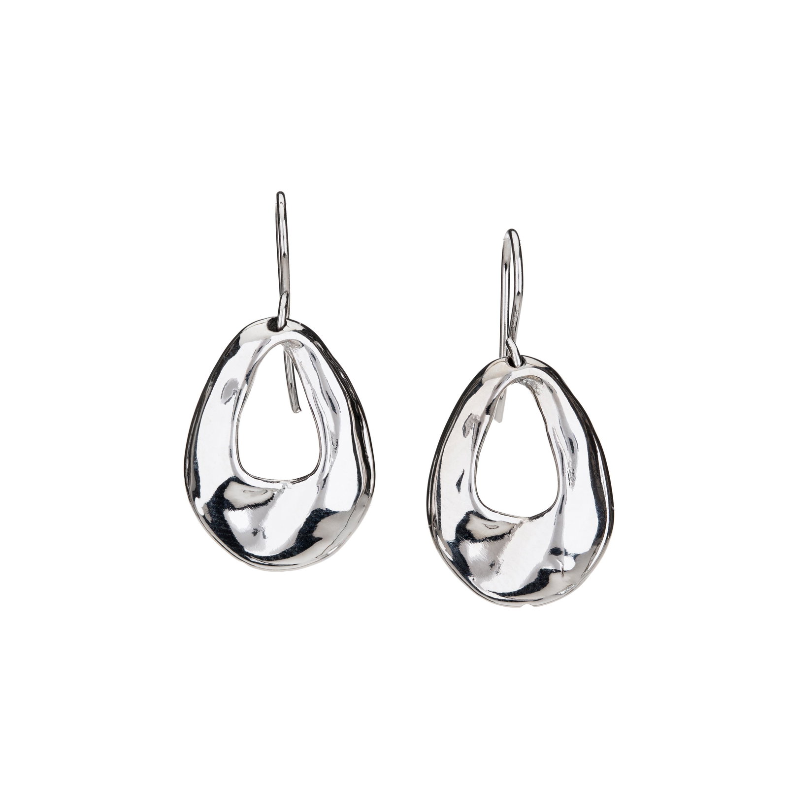 Silver Tone Open Drop Earrings (1 of 2)