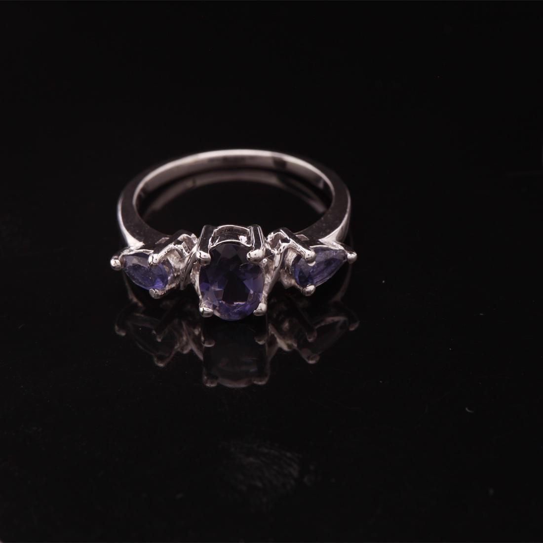 Size 6.5 Sterling Silver Iolite  Ring (1 of 3)
