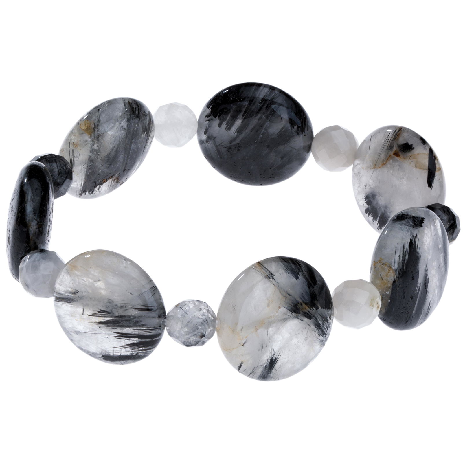 Rutilated Quartz Stretch Bracelet (1 of 2)