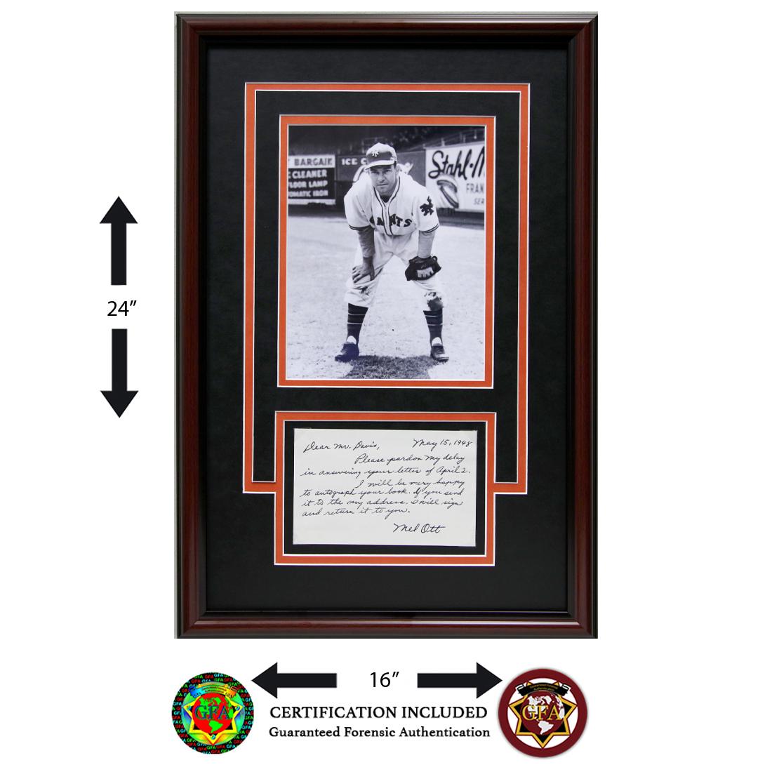 Mel Ott Signed Letter Dated May 15th, 1948 (1 of 5)