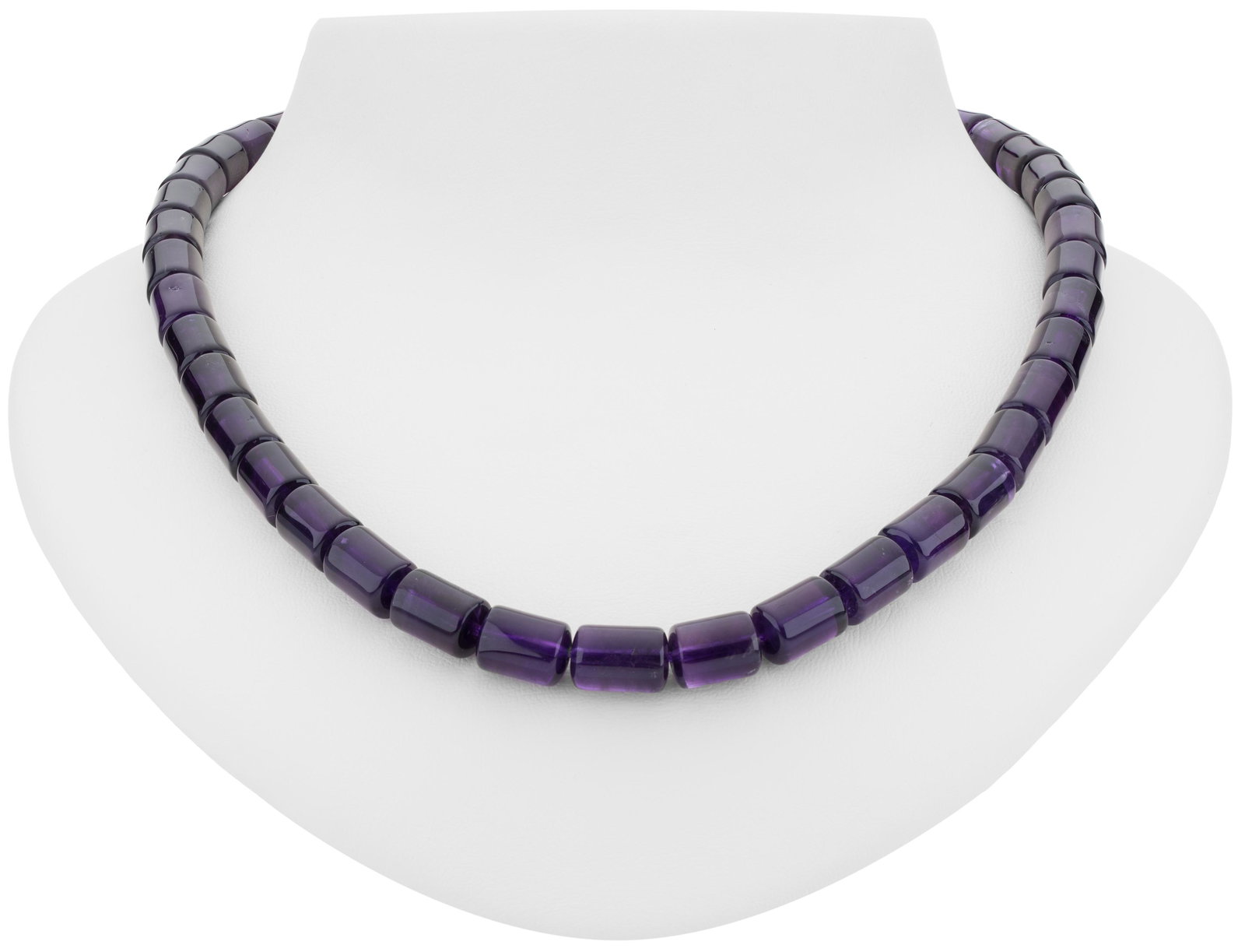 22 Inch Amethyst Sterling Silver Necklace (1 of 3)