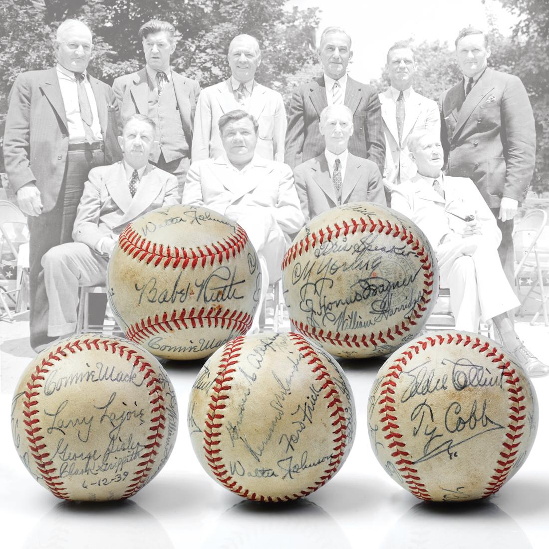 1939 Centennial HOF Induction Members Signed Ball (1 of 9)