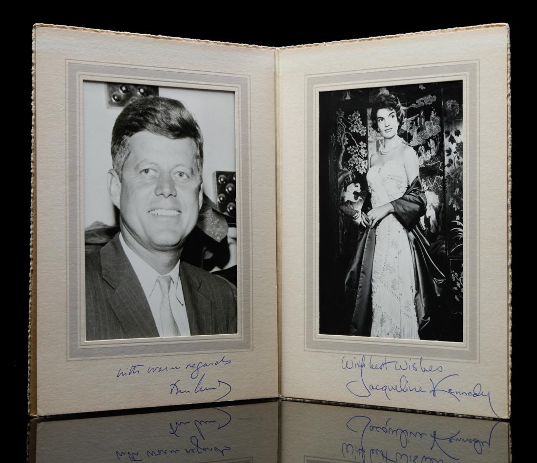 John and Jacqueline Kennedy Signed Desktop Album (1 of 5)