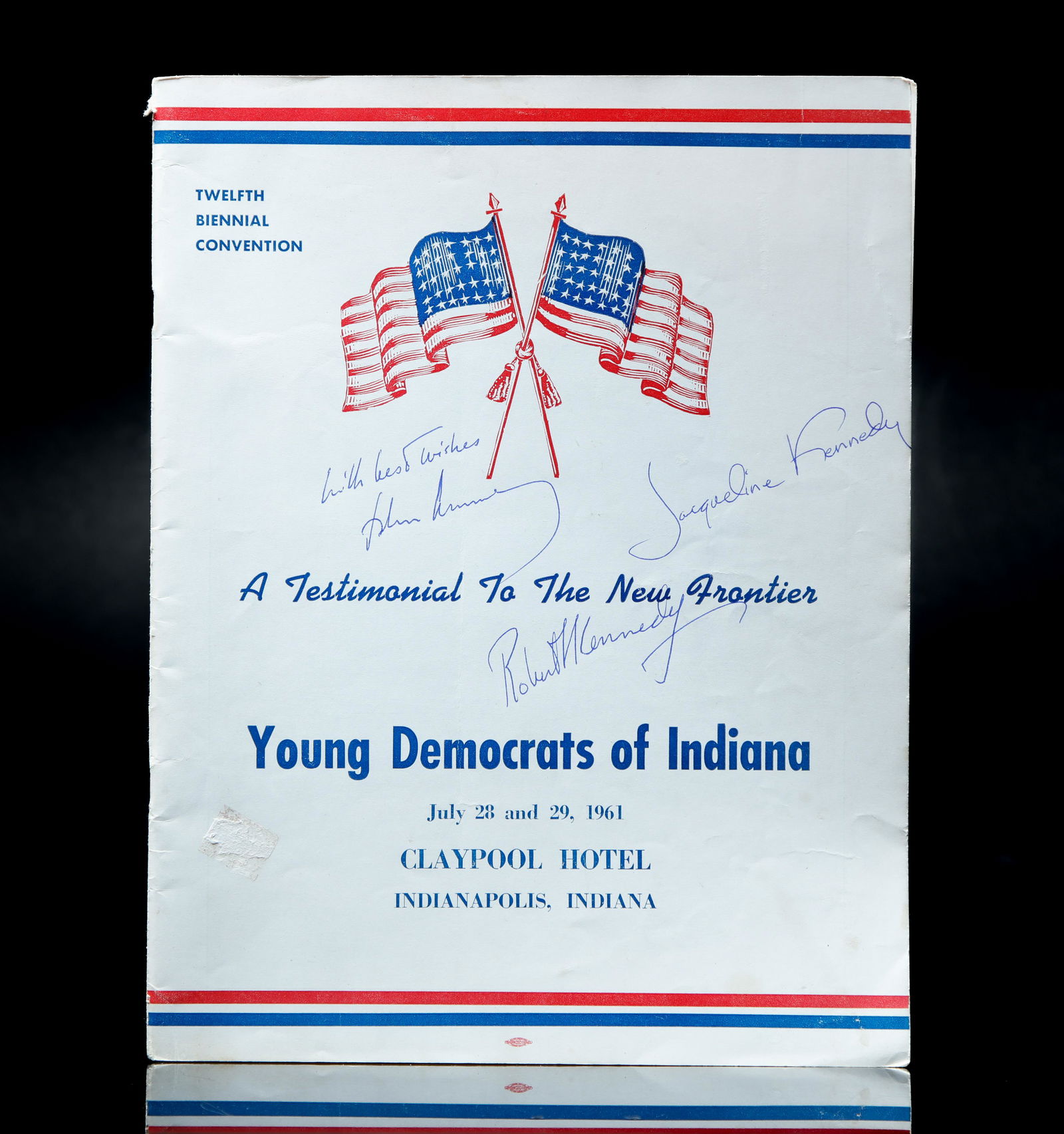 JOHN, JACQUELINE & ROBERT KENNEDY SIGNED PROGRAM (1 of 6)