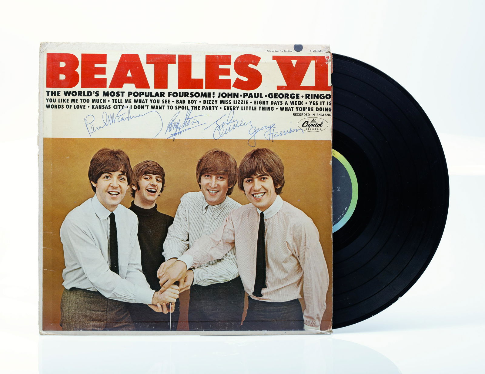 HELP! THE BEATLES LPレコード サイン入り HELP! THE BEATLES LP