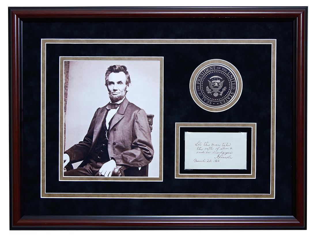 Abraham Lincoln Signed Discharge Note Mar 20 1864 (1 of 4)