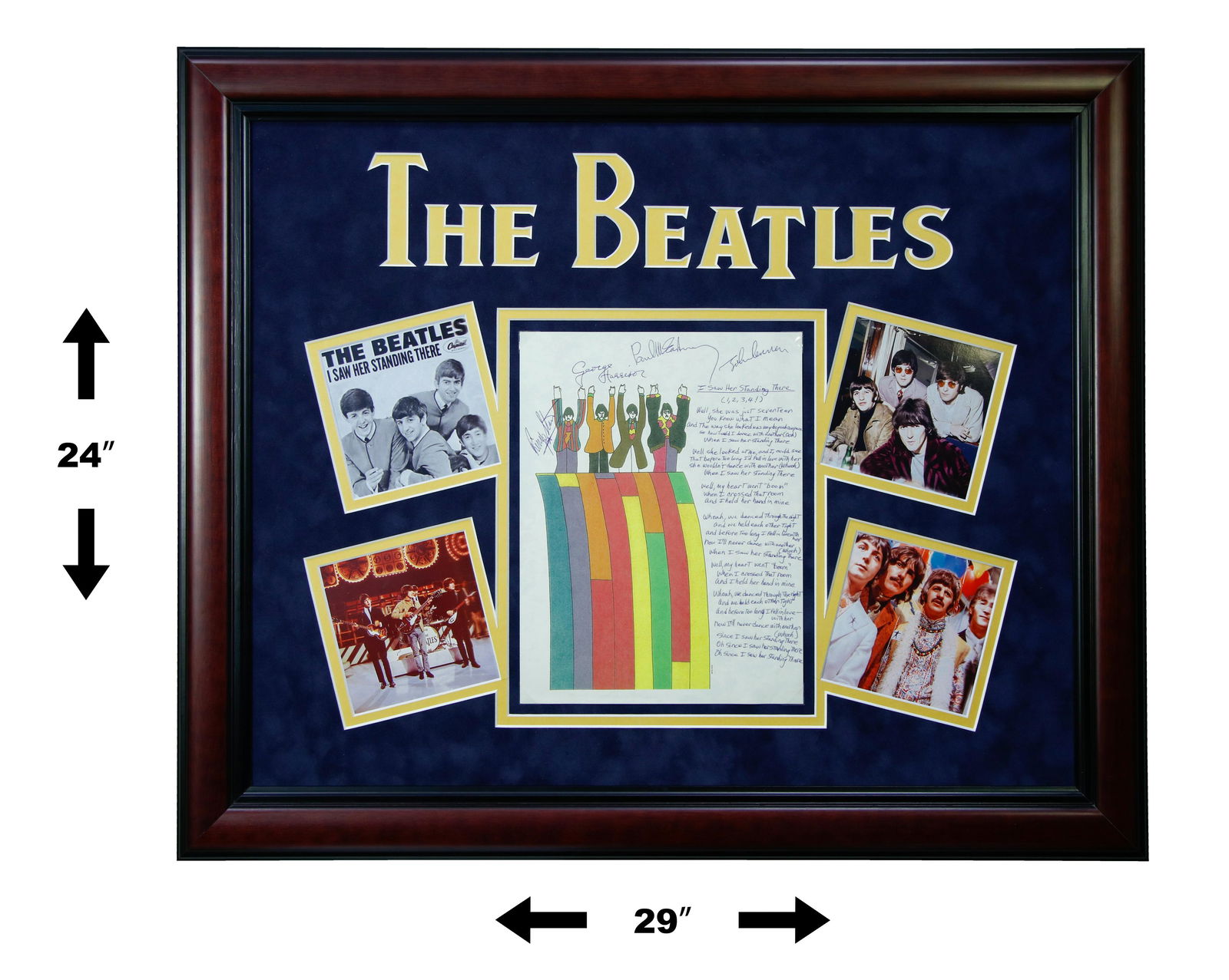 Beatles Signed Lyrics "I Saw Her Standing There" (1 of 7)