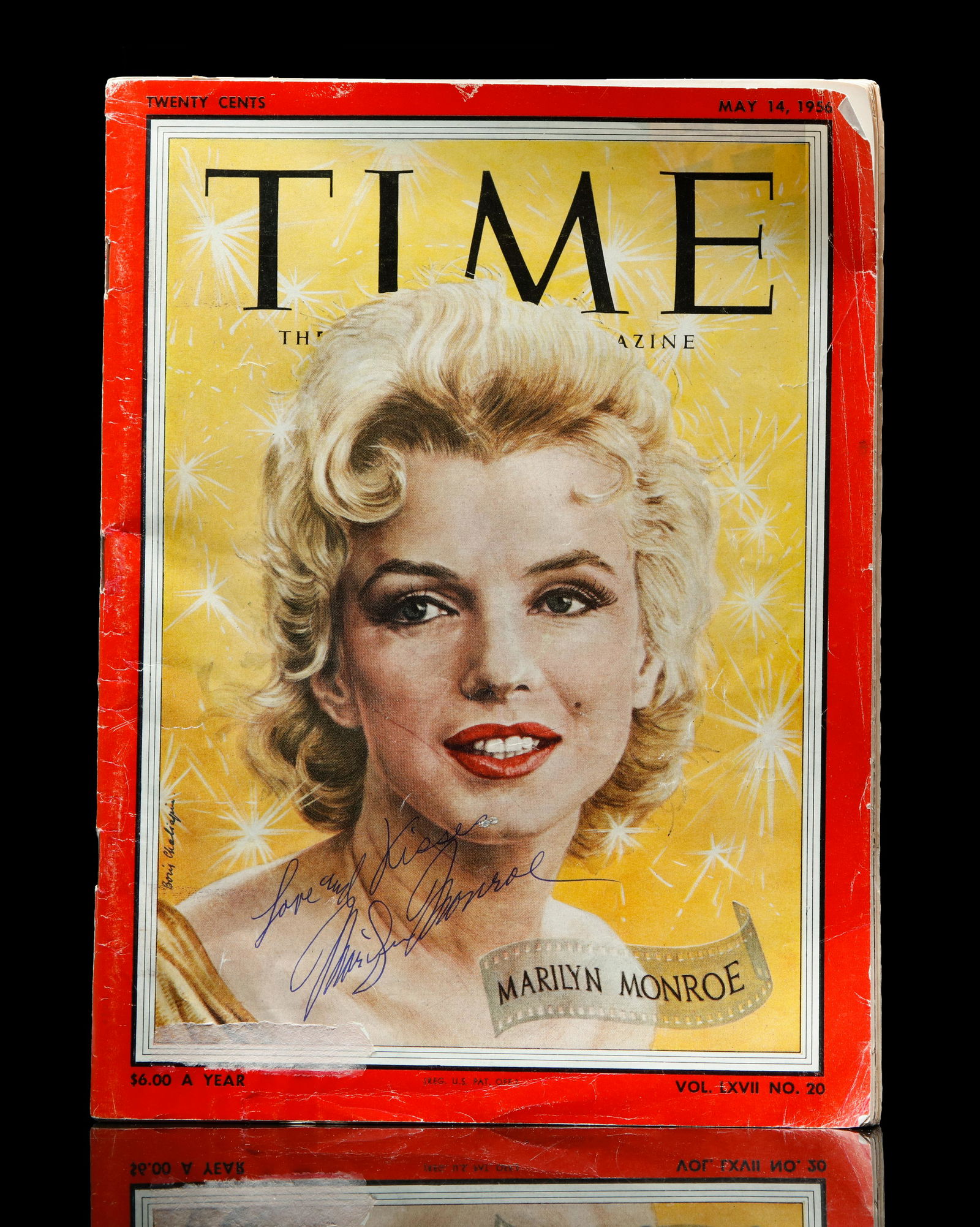 MARILYN MONROE SIGNED & INSCRIBED  1956 TIME MAG (1 of 5)