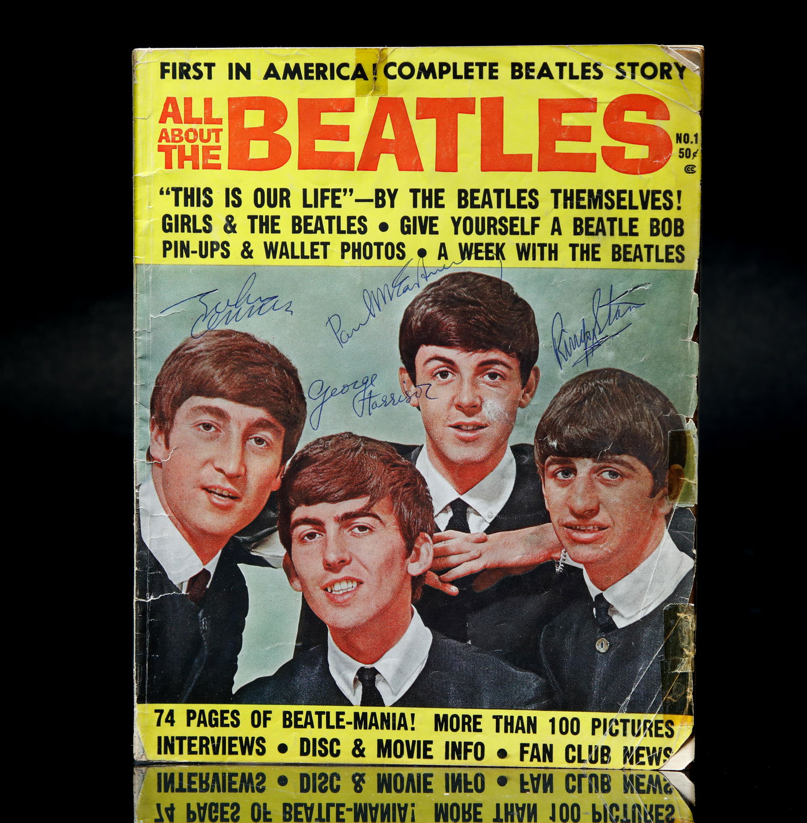 THE BEATLES SIGNED ALL ABOUT THE BEATLES MAGAZINE (1 of 5)