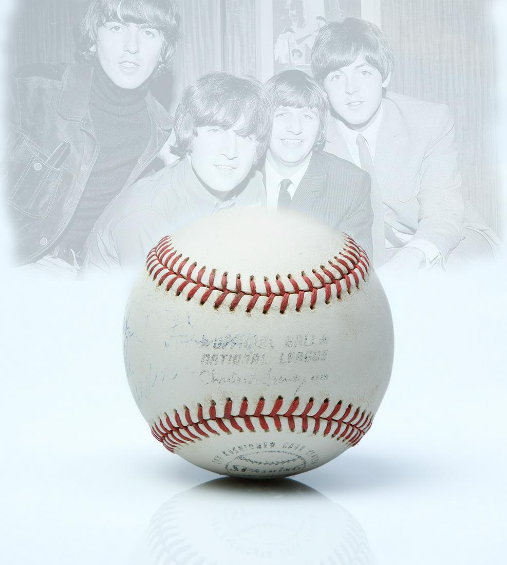 Beatles Signed Official National League Baseball (1 of 5)