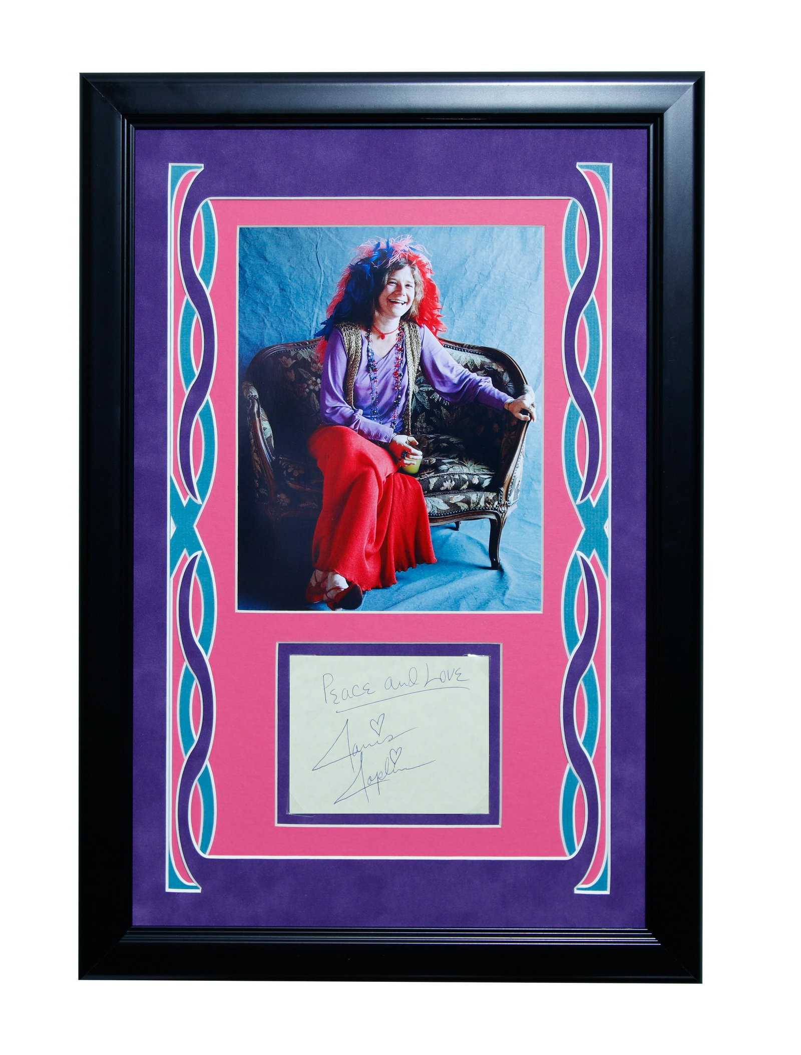JANIS JOPLIN SIGNED PICK GUARD (1 of 4)