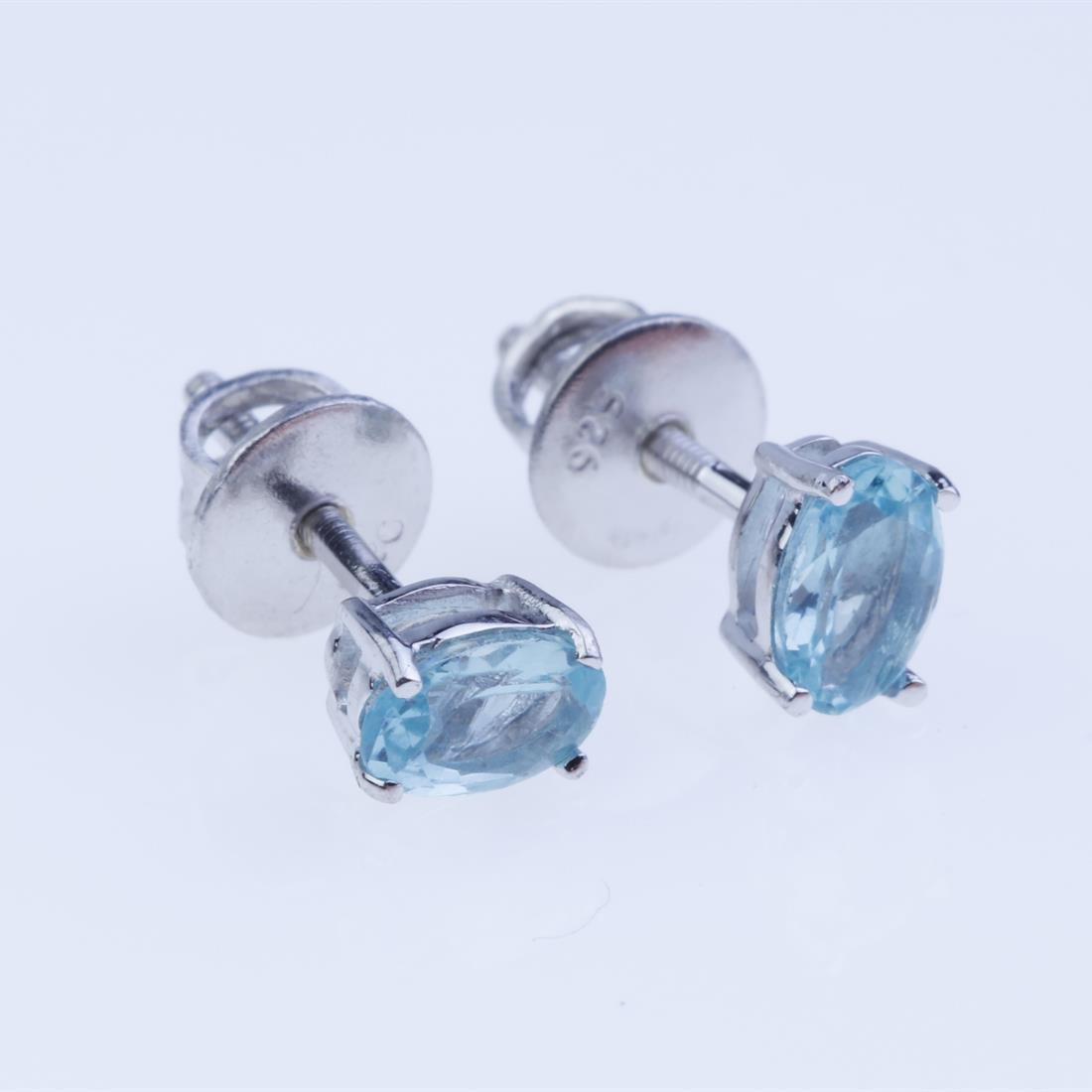 Sterling Silver Apetite Screw Back Stud Earrings (1 of 2)