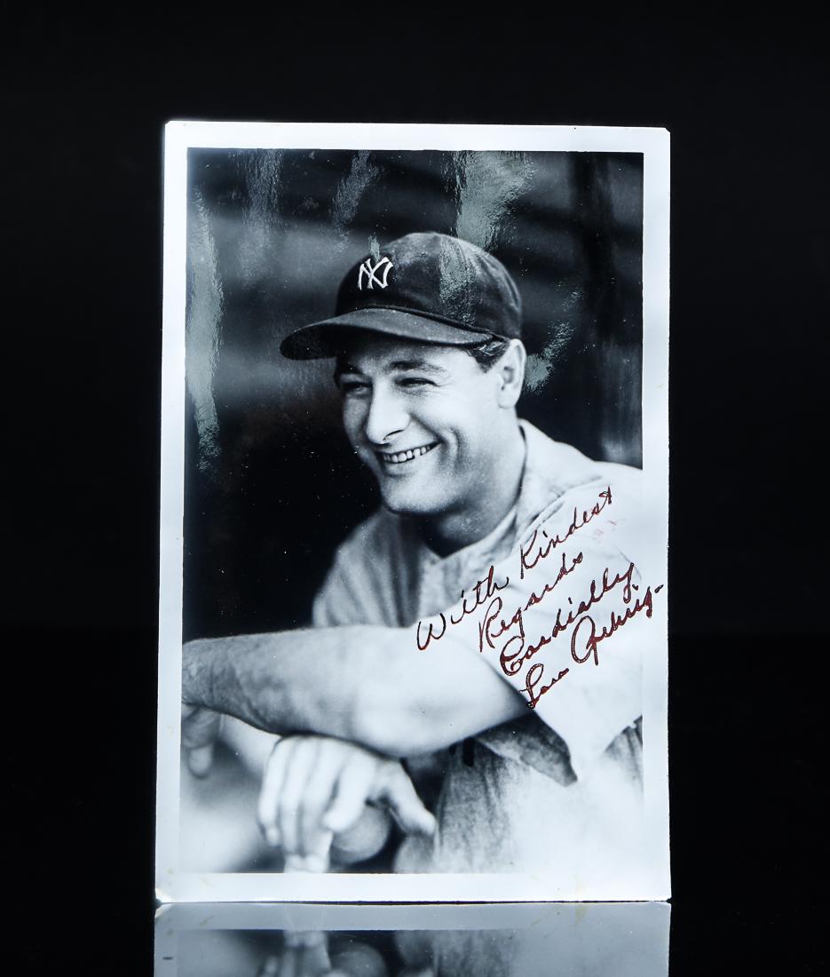 Lou Gehrig Signed & Inscribed Photo (1 of 4)
