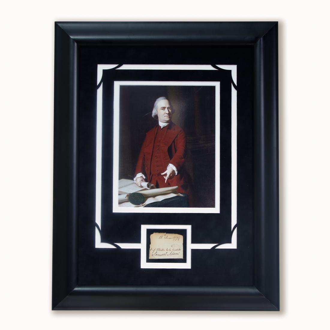 Samuel Adams 2.5" x 2" Signed Cut (1 of 5)