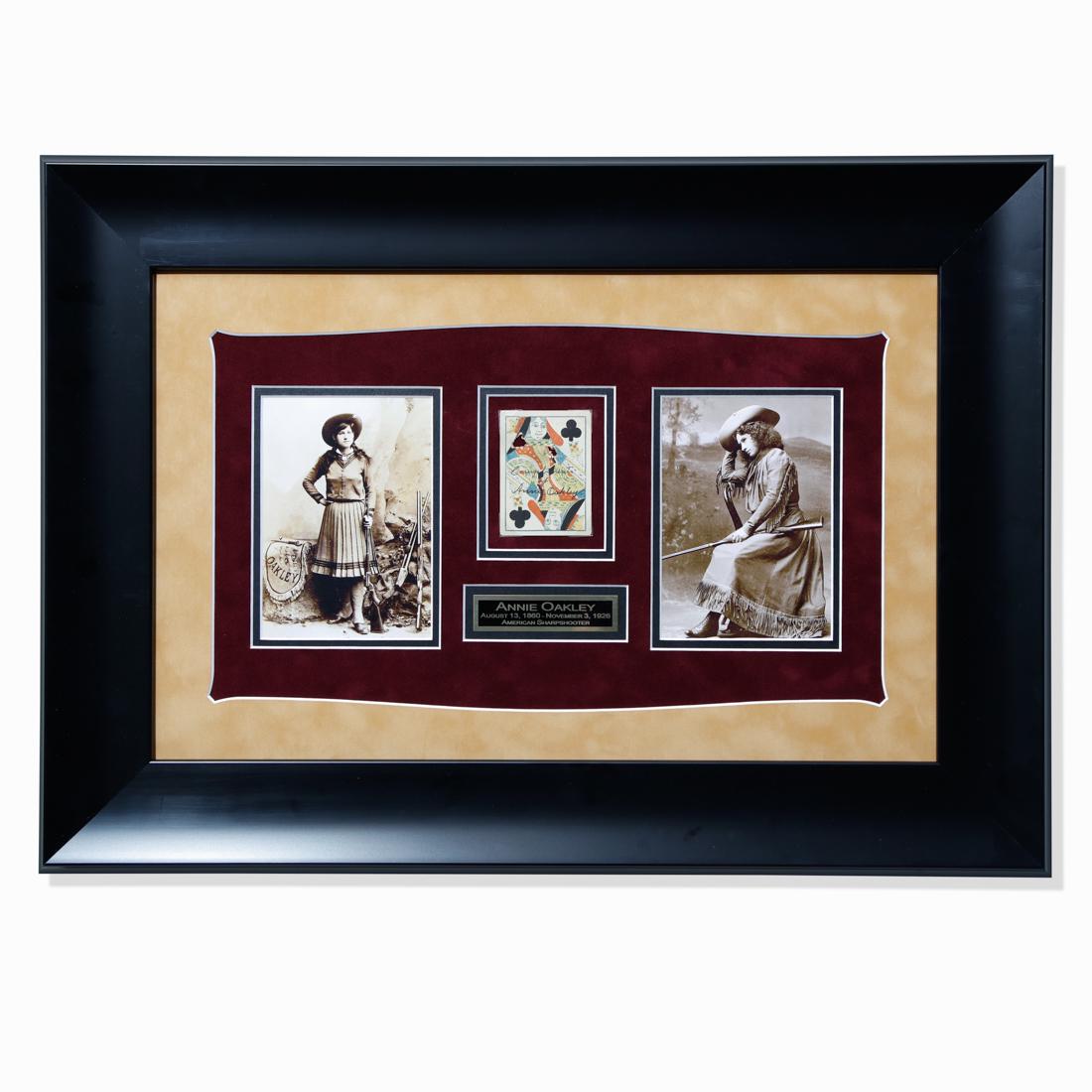 Annie Oakely Signed Bullet Ridden Queen of Clubs (1 of 7)