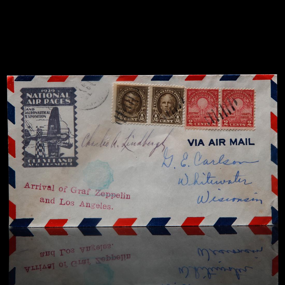 Charles Lindbergh Signed Black & White Photo (1 of 5)