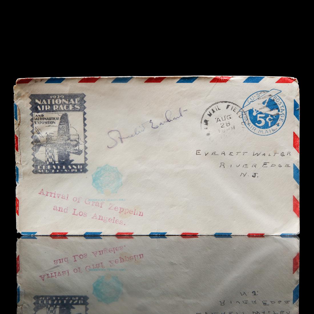 AMELIA EARHART SIGNED NATIONAL AIR RACES ENVELOPE (1 of 5)