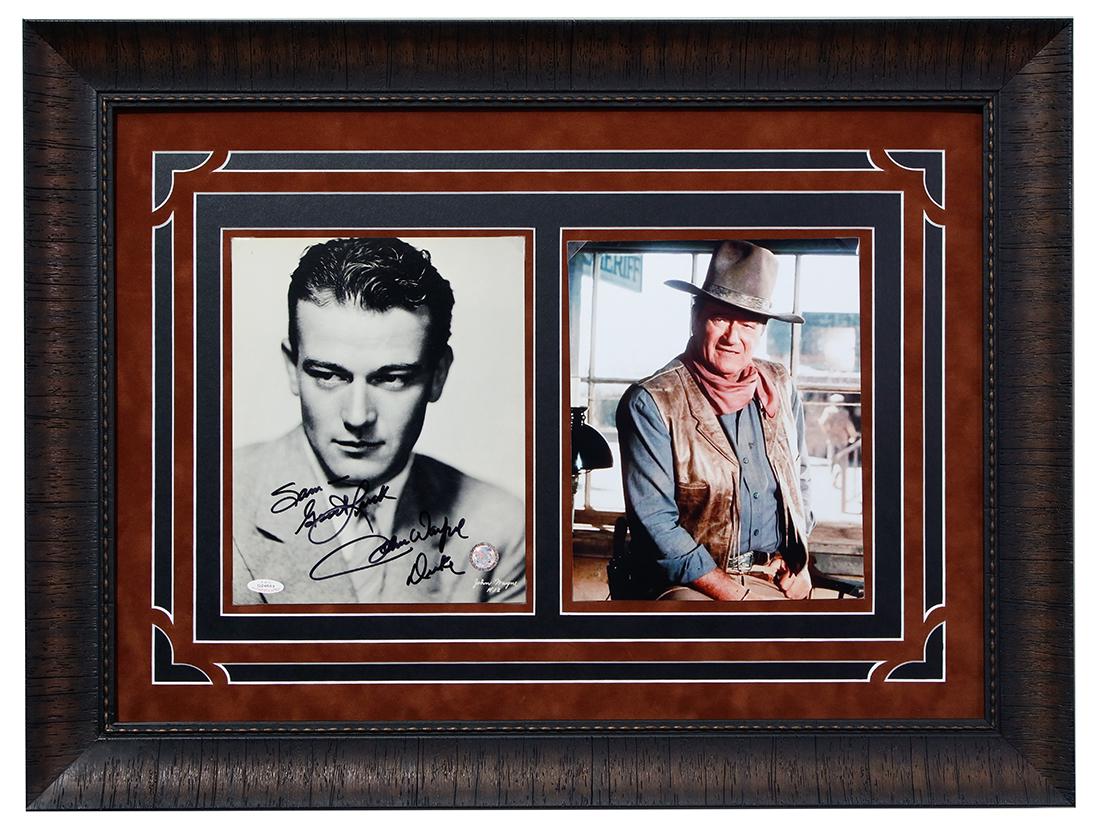 JOHN WAYNE SIGNED B&W PUBLICITY PHOTOGRAPH (1 of 5)