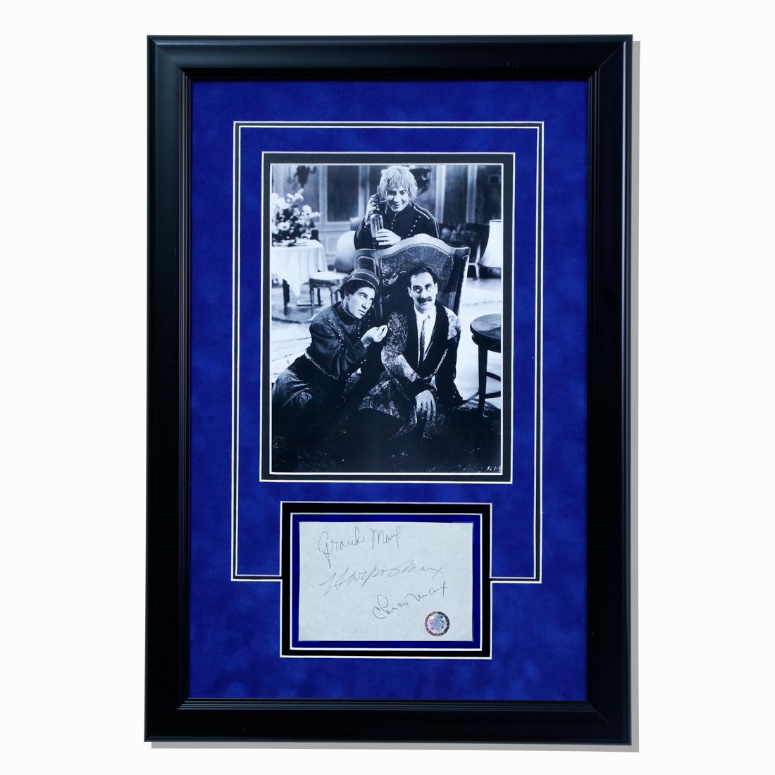 THE MARX BROS. AUTOGRAPH PAGE (1 of 4)