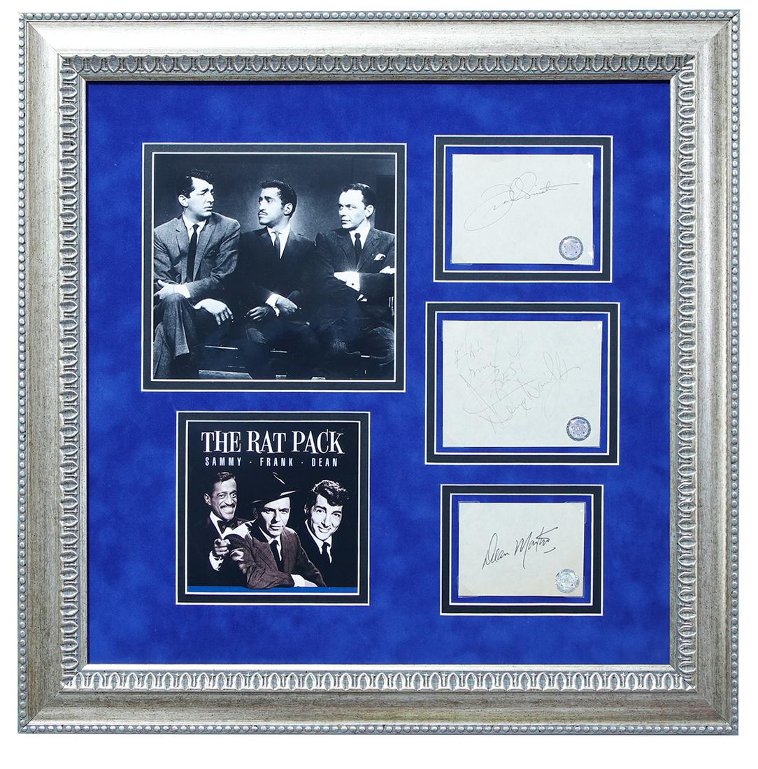 DEAN MARTIN FRANK SINATRA & SAMMY DAVIS SIGNATURES (1 of 6)