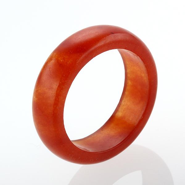 Red Jade Band Ring Sz 9 (1 of 1)