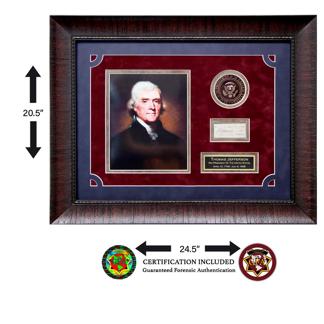 Thomas Jefferson Signed Document Cut (1 of 6)