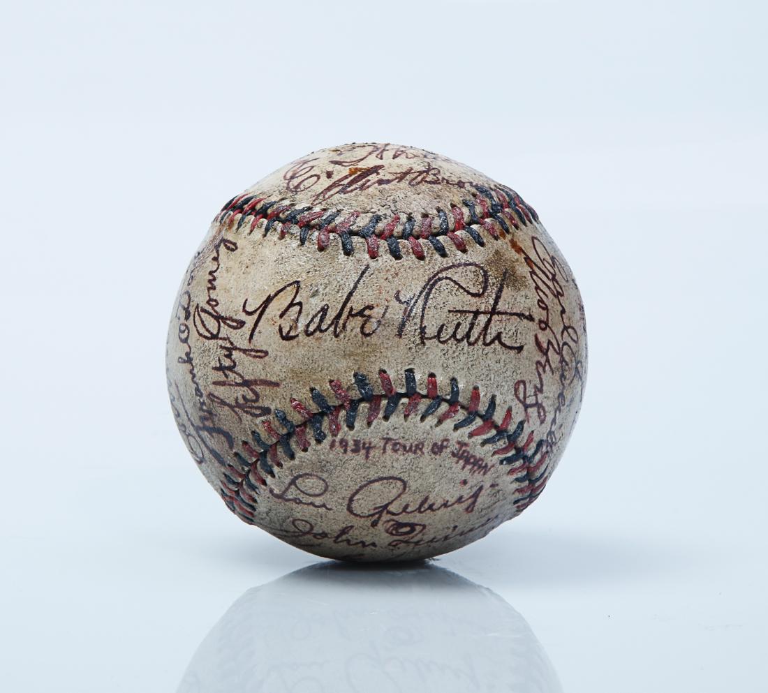 1934 Tour of Japan Signed Ball with Ruth & Gehrig (1 of 7)