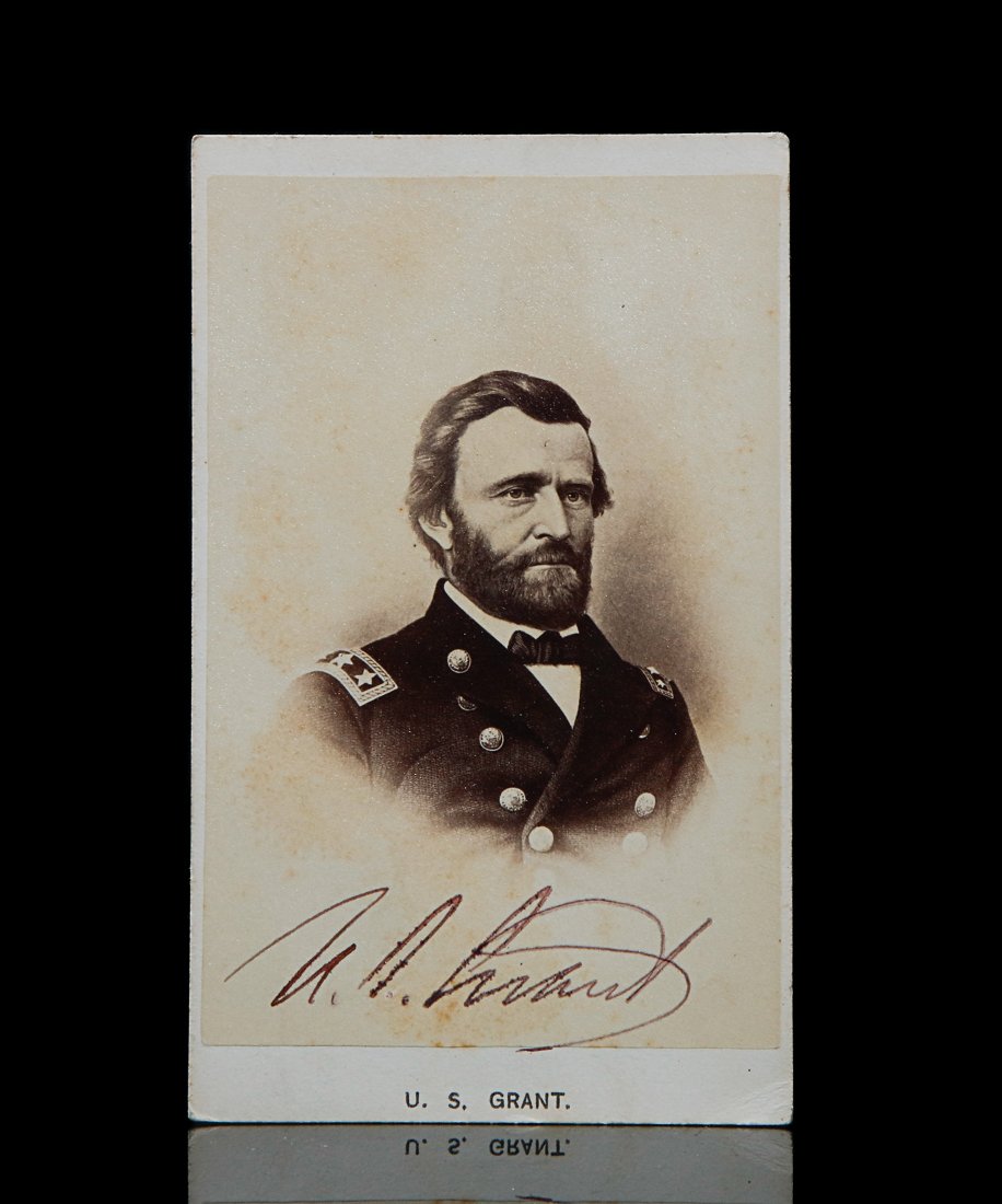 Ulysses S. Grant Signed CDV Circa Early 1860's (1 of 3)