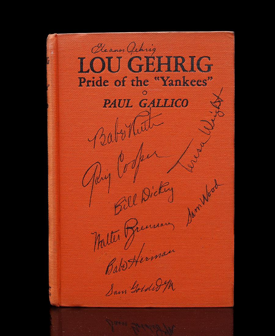 RUTH SIGNED "PRIDE OF THE YANKEES" HARD BACK BOOK (1 of 6)