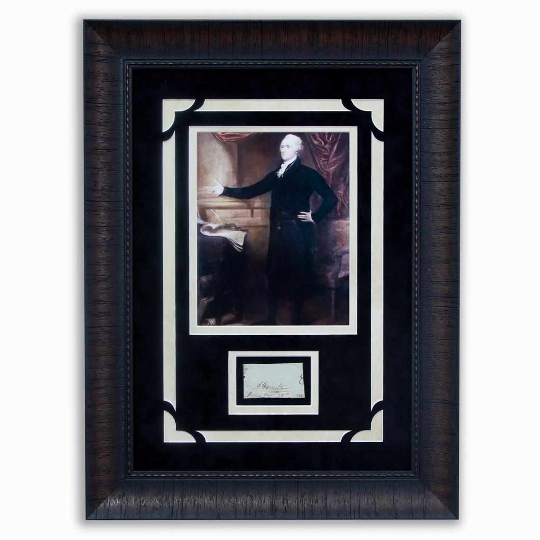 Alexander Hamilton Signed Cut Dated Nov 26 1792 (1 of 5)