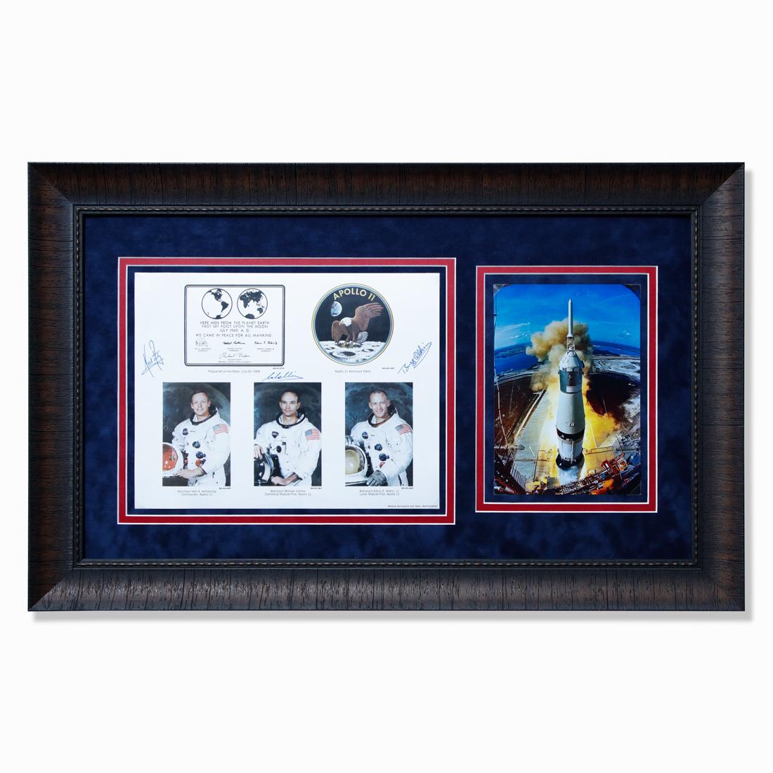 Apollo 11 Astronauts Signed 11 x 14 Nasa Photo (1 of 6)