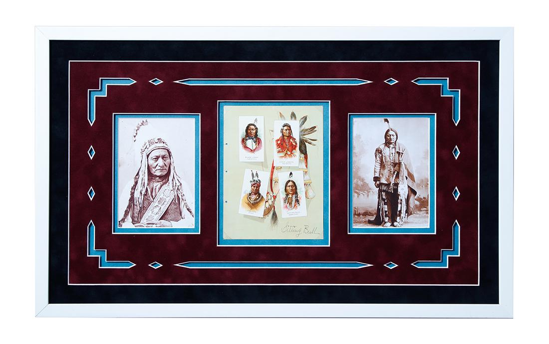 CHIEF SITTING BULL SIGNED CARD. (1 of 4)