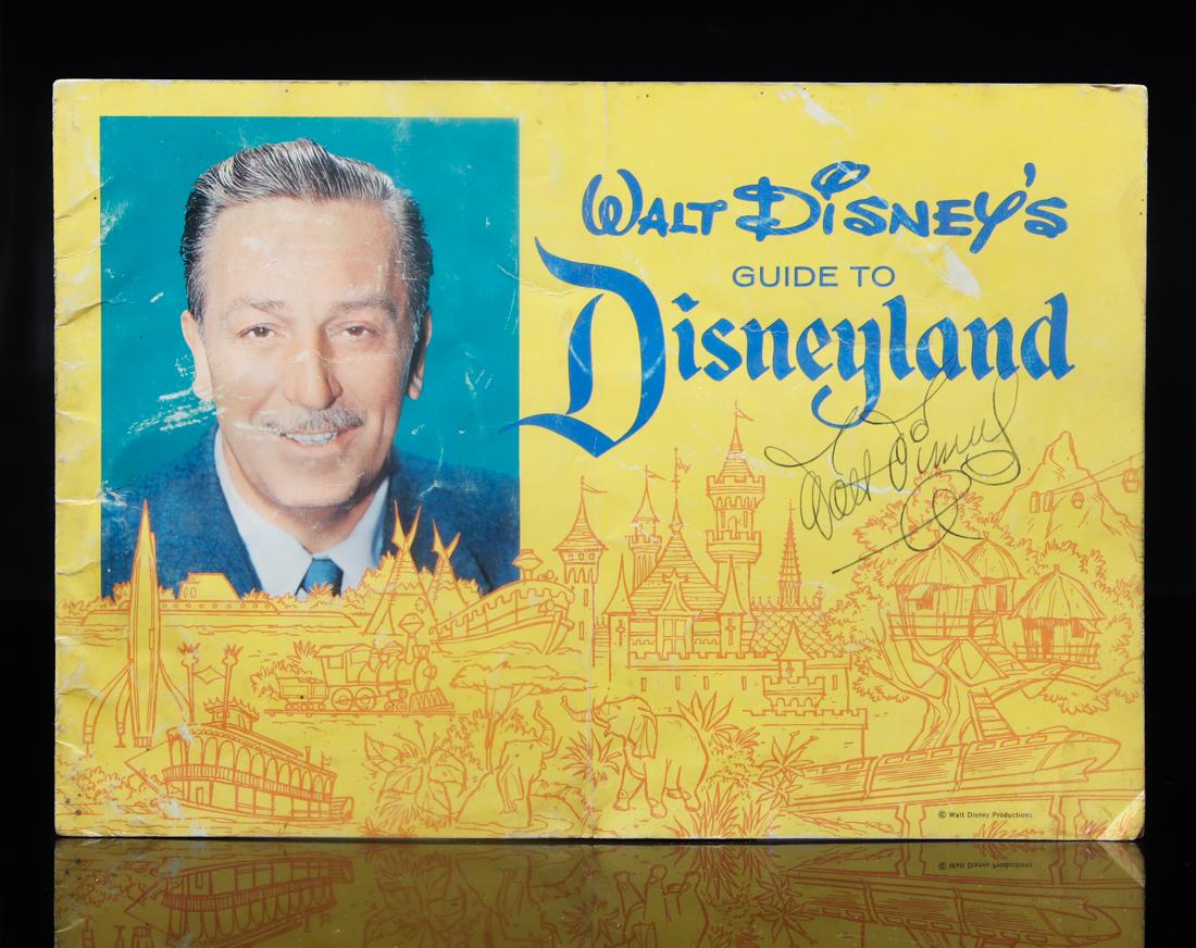 WALT DISNEY SIGNED WELCOME TO DISNEYLAND GUIDE (1 of 5)