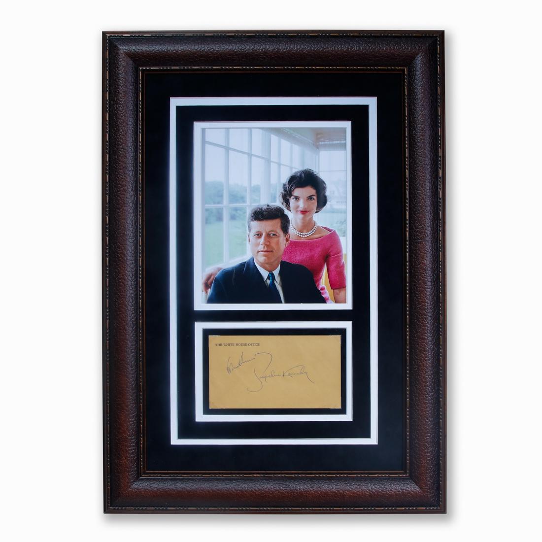 JOHN & JACKIE KENNEDY SIGNED WHITEHOUSE ENVELOPE (1 of 5)