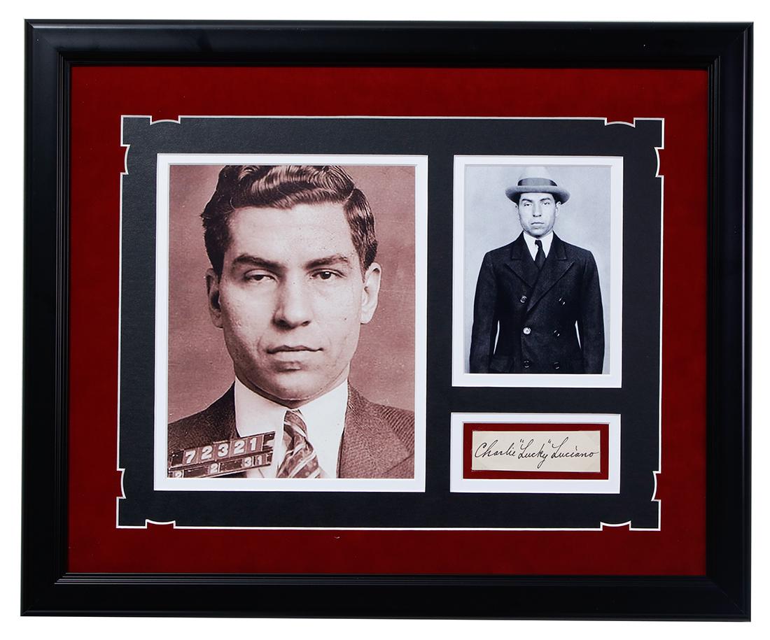 Charlie "Lucky"Lucciano Signed Cut (1 of 4)