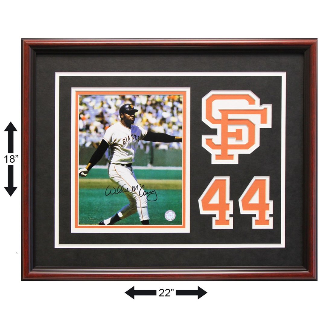 Willie McCovey San Francisco Giants Signed GFA (1 of 2)
