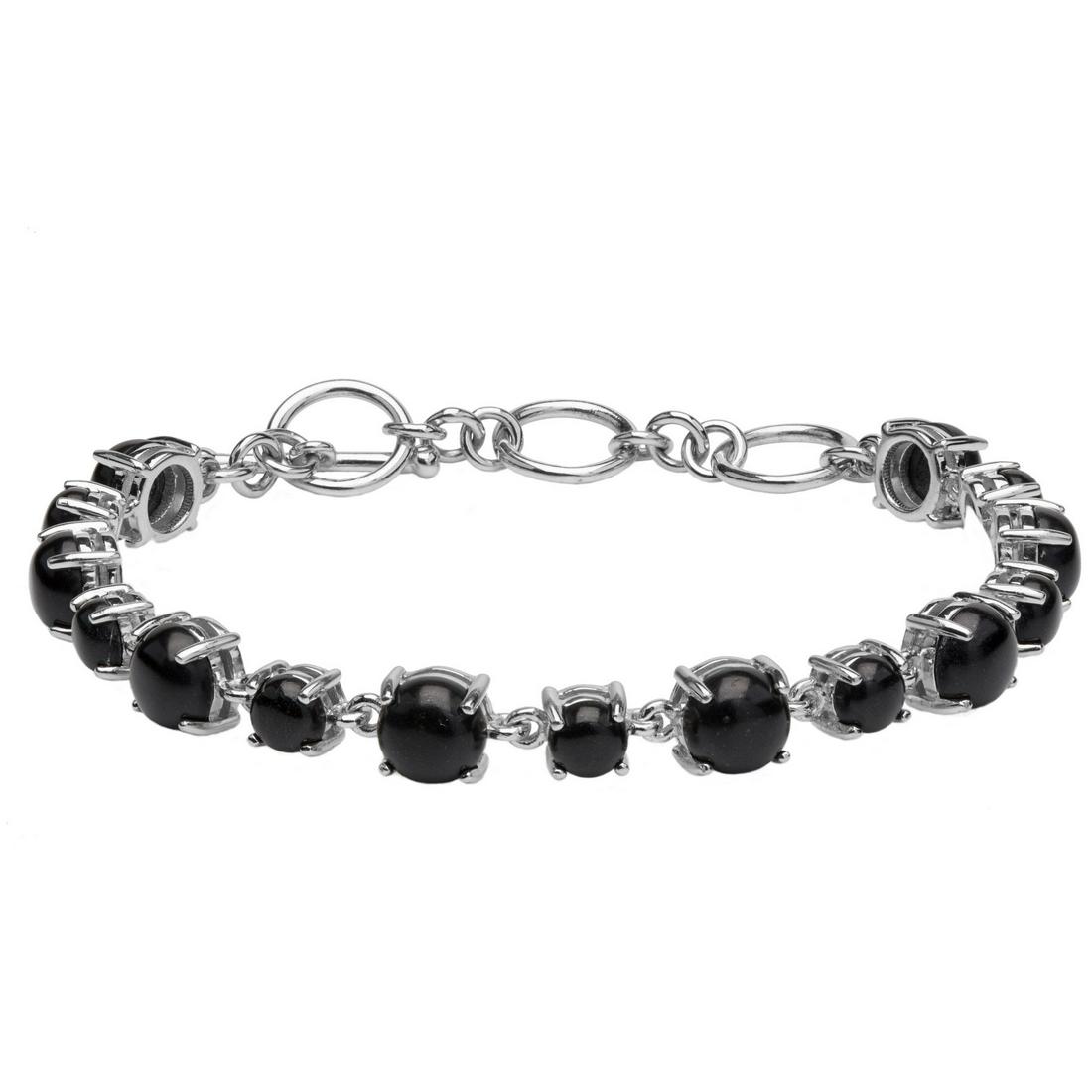 Sterling Silver Colorado Black Moon Line Bracelet (1 of 3)