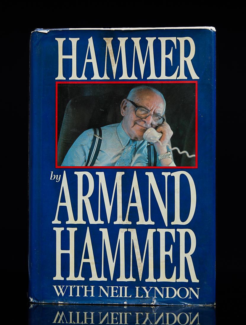 Armand Hammer Signed Book "Hammer" (1 of 5)