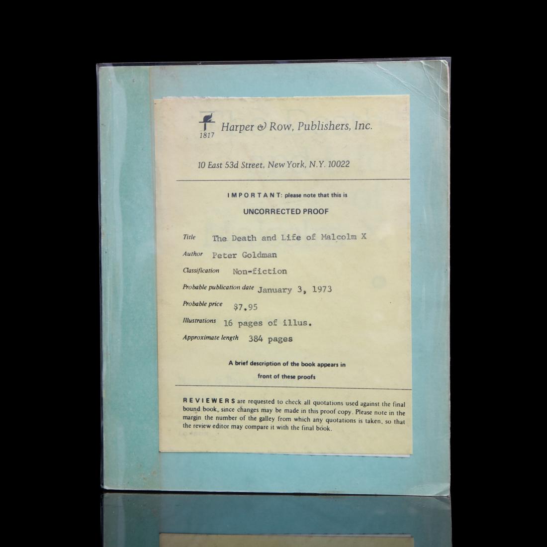 Original First Edition "The Death and Life of Malcom X" (1 of 3)