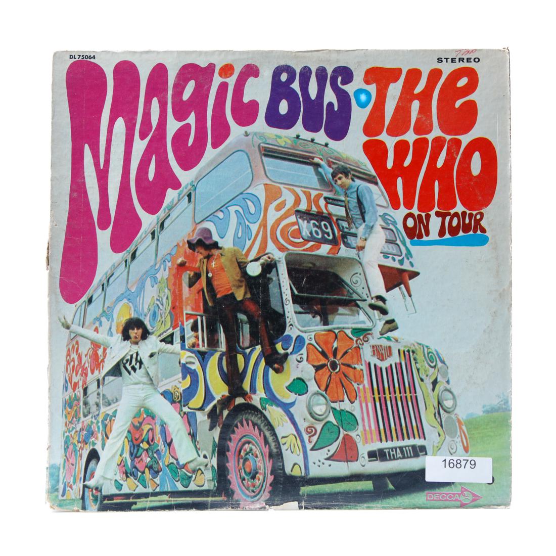 The Who Signed "Magic Bus" Album Cover (1 of 4)