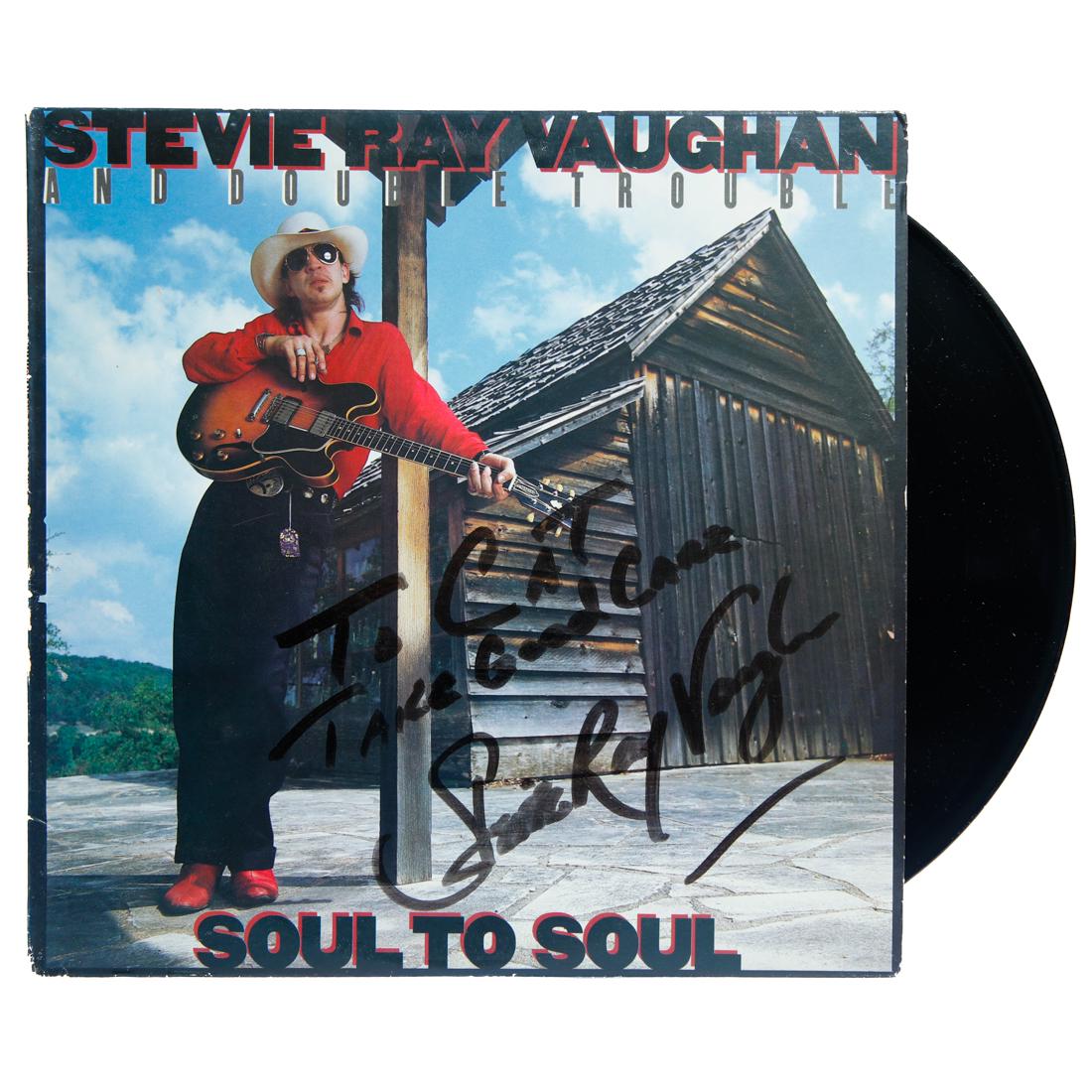 Stevie Ray Vaughan Signed "Soul to Soul" Album (1 of 7)